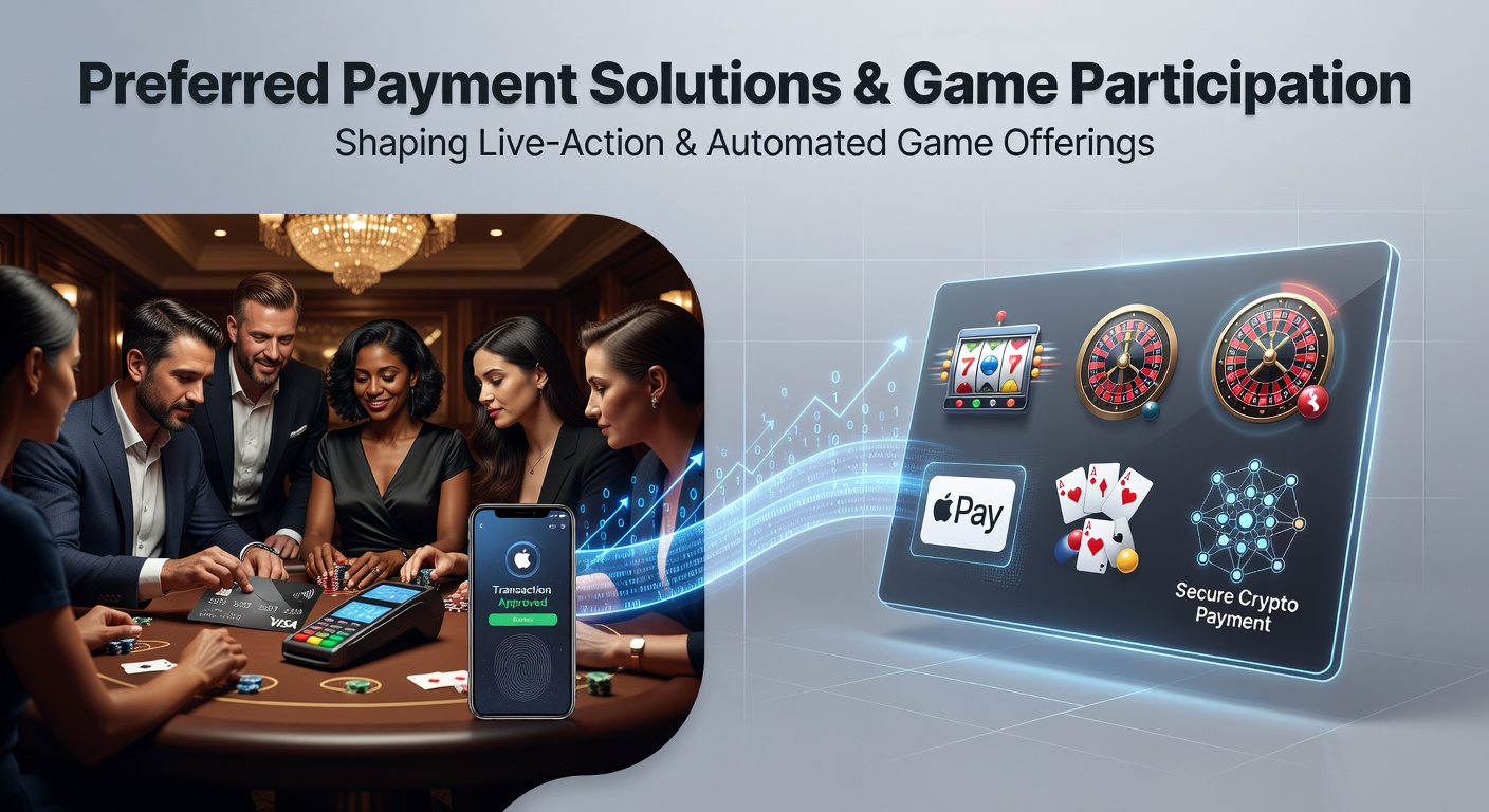 Overview of payment methods influencing live dealer tables and automated slot machines in online gaming environments