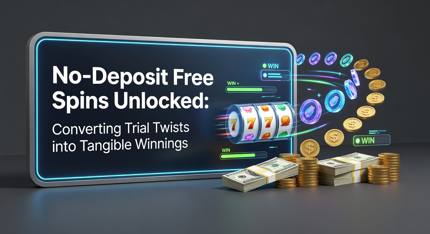 Vibrant slot reels spinning with free spin bonuses highlighted, showcasing no-deposit offers in action
