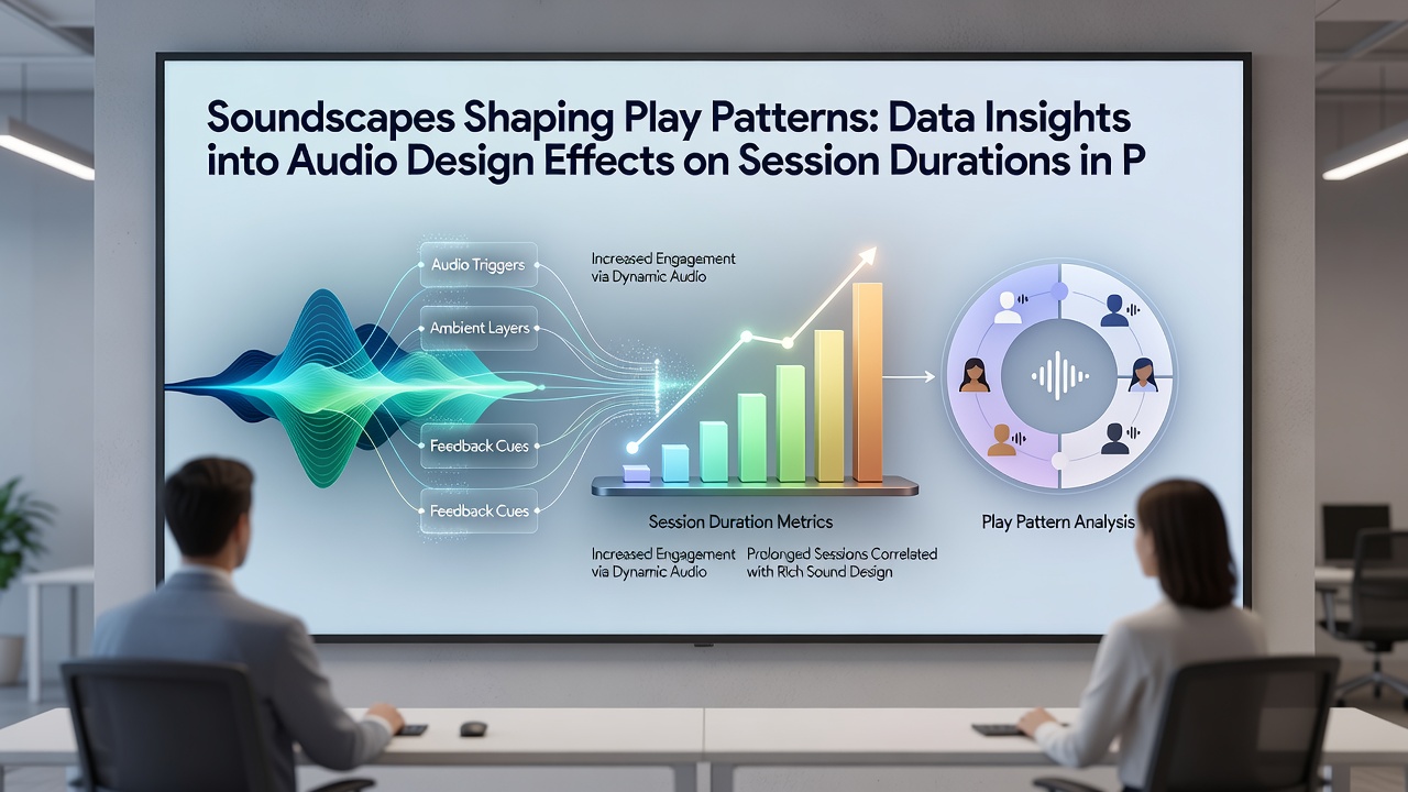 Heatmap chart displaying correlations between specific sound frequencies and extended mobile reel session lengths across user segments