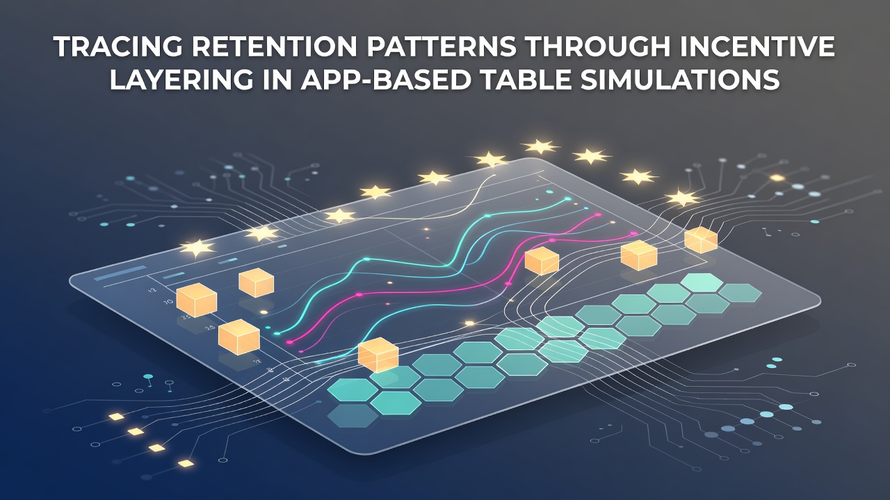 Visual representation of layered incentives in mobile table game simulations showing progression from basic rewards to advanced loyalty tiers