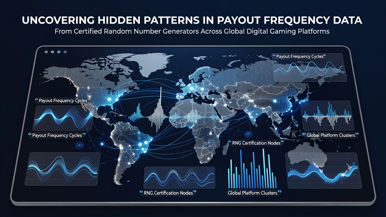 Data visualization showing payout frequency trends from certified RNG systems on international gaming platforms