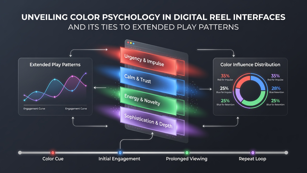 Digital slot reel interface displaying vibrant color gradients and animated symbols on a mobile screen